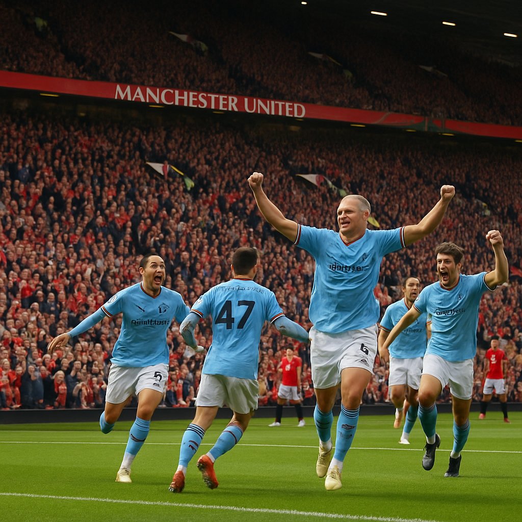 Ilustrasi Manchester City Taklukkan Old Trafford, zeusbola Heboh